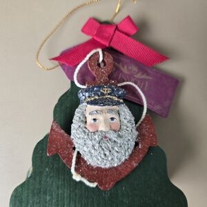 RARE 2000 Belsnickle Santa Claus Pin – Linda Lindquist Baldwin – Enesco – NEW in